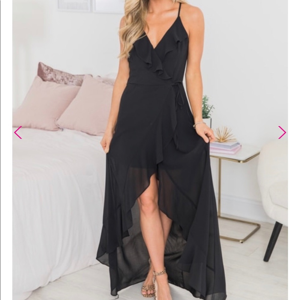 Black Maxi Dress with slit